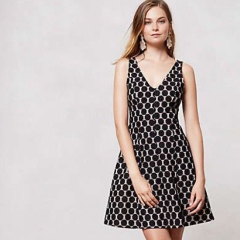 Anthropologie Weston Wear Romana Polka Dot Dress
